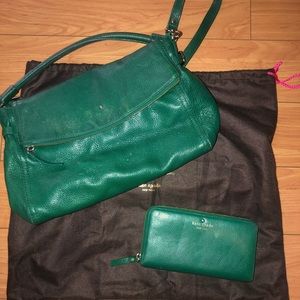 Kate Spade Hobo with matching wallet.